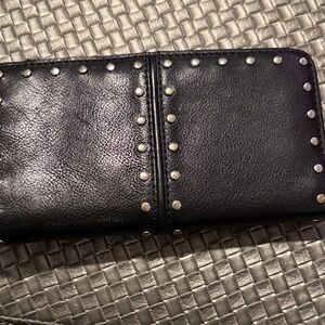 Michael Kors Collection Black Studded Wallet